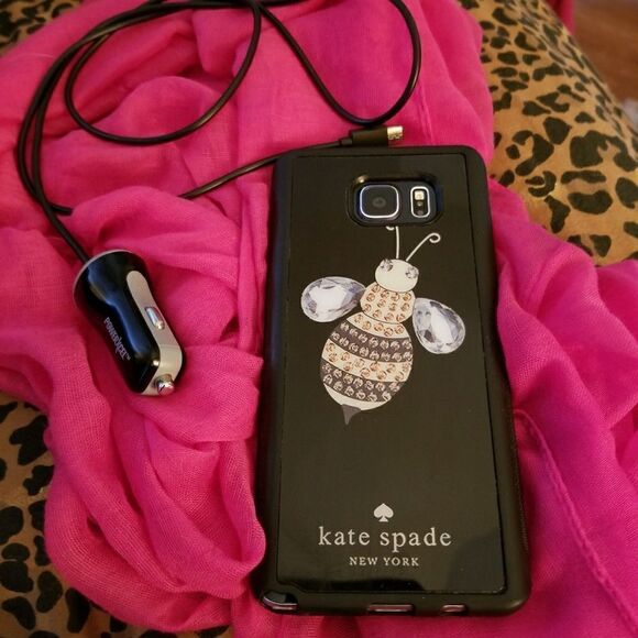 kate spade Other - KATE SPADE BUMBLE BEE CASE & CAR CHARGER